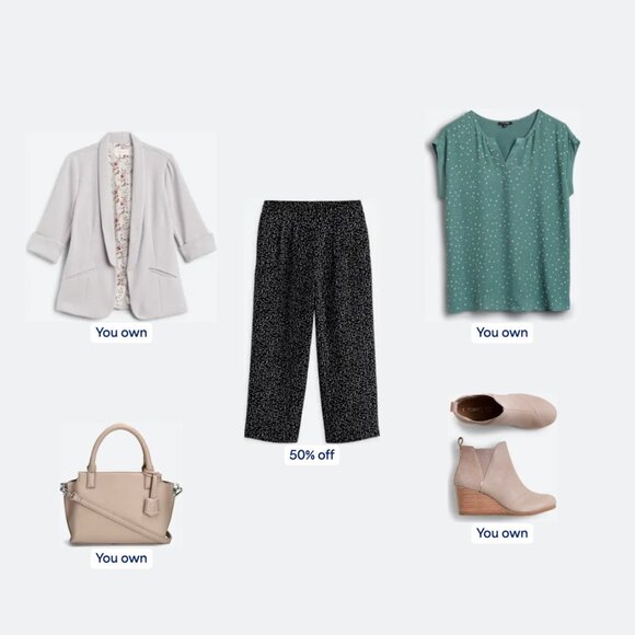 Papermoon Reece Mixed Material Blouse - Picture 2 of 2